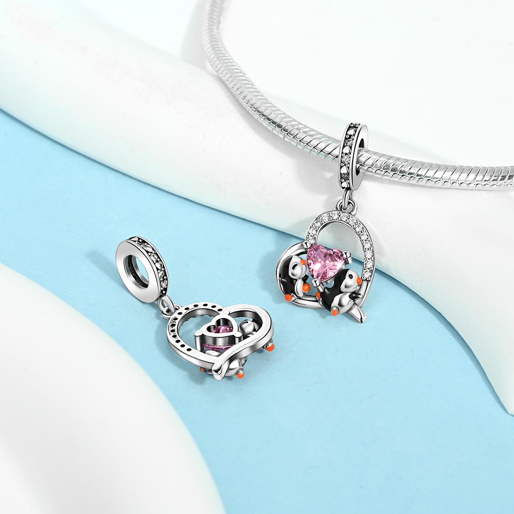 Простой медный шарм-подвеска «Пингвины и кошки и коалы» подходит для оригинального браслета, сделай сам, милый кулон-ожерелье с животным в подарок