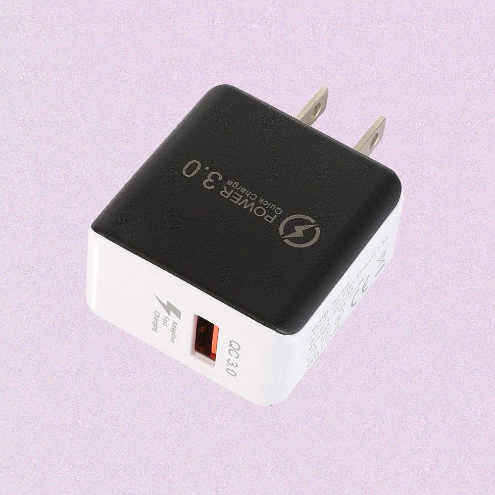 QC3.0 3A Mobile Fast Charger: 5V/9V/12V Fast Charging Adapter for Travel.
