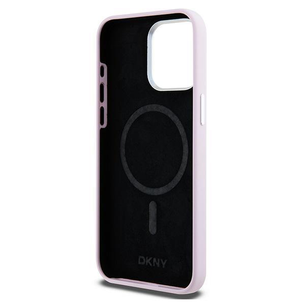 DKNY DKHMP14XSMCHLP iPhone 14 Pro Max6.7" pink/pink hardcase Liquid Silicone Small Metal Logo MagSafe