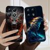 Светящаяся голова льва для Xiaomi 11T 11 Ultra 12 12T Pro 14 15 13 Lite Mi Poco M4 5 M7 5G X4 X5 M6 C75 Pro X6 4G мягкий чехол для телефона