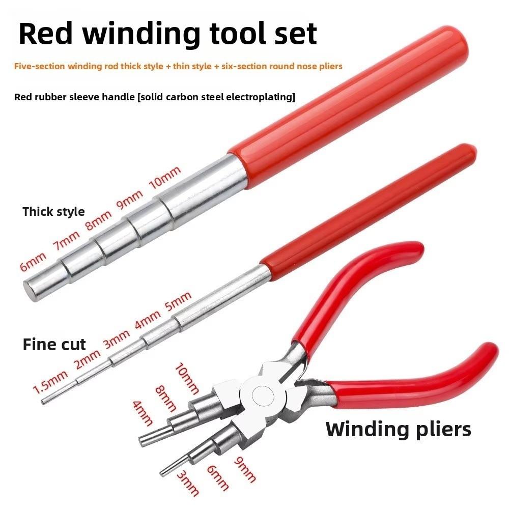 Comfort Grip Handle Jewelry Pliers Set Non-Slip Wire Looping Pliers for 3Pcs/Set Jewelry Making