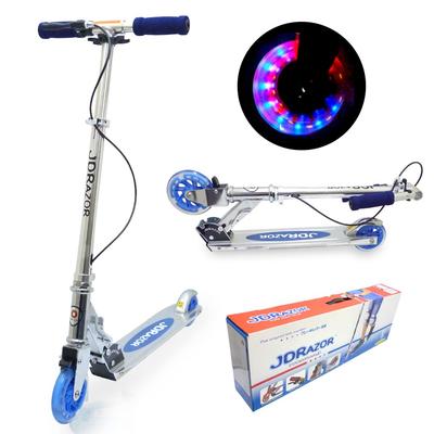 JDRAZOR Kickboard Kick Skater Handle со светодиодной подсветкой Год Рост Японская инструкция по эксплуатации Подарок детям на день рождения (МС-105РБ) Детский самокат/кик (Ступня