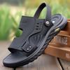 Мужские сандалии 2025 лето повседневные дышащие нескользящие трендовые пляжные туфли мужские двойного назначения крутые шлепанцы 2025