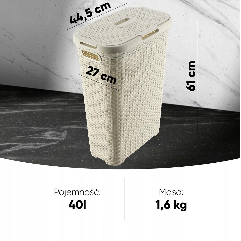 CURVER Kosz Na Pranie Bieliznę 40 L 