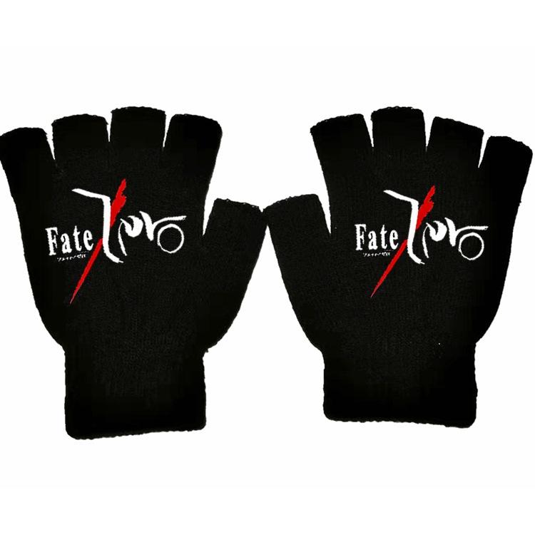 Наруто Саске Какаши Аниме Онлайн Игра Периферийные Перчатки Полупальцевые Хлопок Теплые Осенние и Зимние Студенты