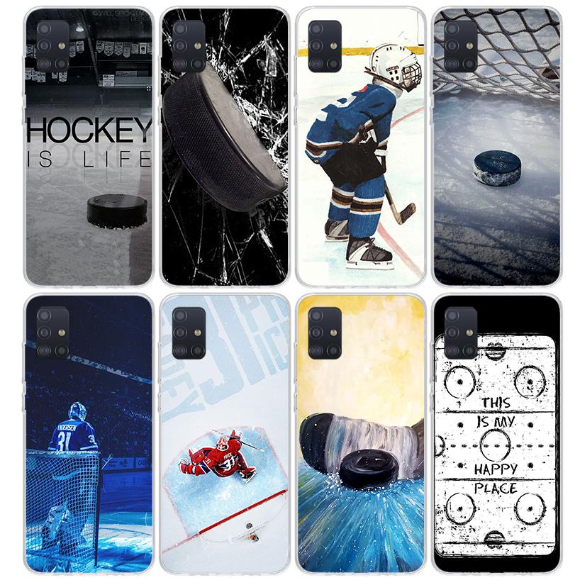 Ice Hockey Rink Sport Phone Case For Samsung Galaxy A12 A52S A42 A32 A22 A51 A50 Note 20 Ultra 10 S10 Plus A71 A70 A31 A30 A10S