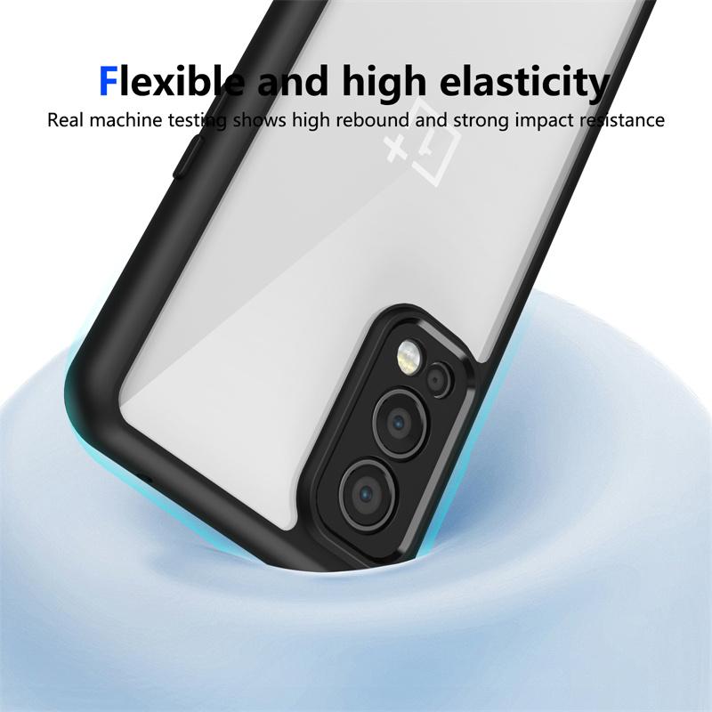 Чехол для Oneplus Nord 2 DN2101 DN2103, гальванизированный силиконовый бампер, противоударная прозрачная задняя крышка, жесткий чехол для телефона для Oneplus Nord 2 Nord2
