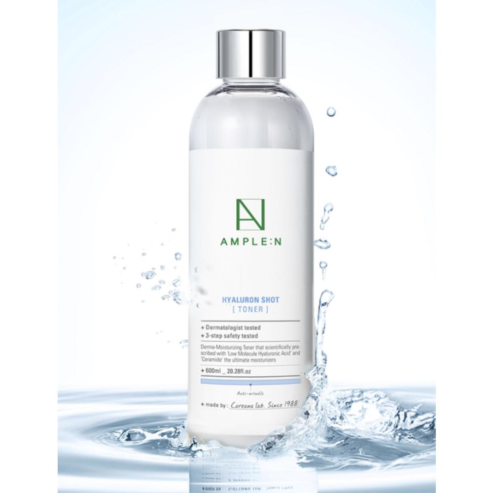 Koreana Ampoule N Hyaluronic Shot Toner, большая емкость, 1 шт., 600 мл