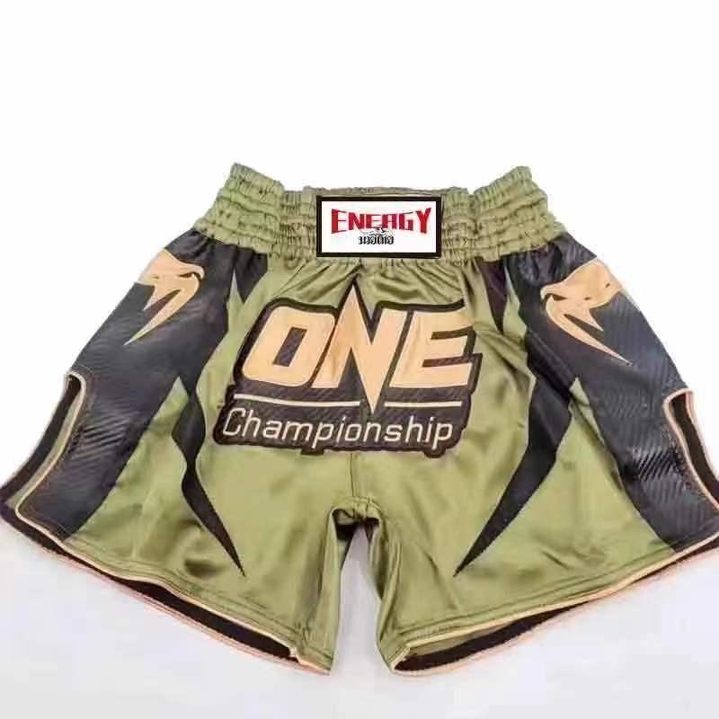 Martial Arts Shorts Muay Thai Boxing MMA Training Unisex Gym Fight Wear Stretchable Lycra Sport Pants