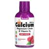 Liquid Calcium, Magnesium Citrate Plus Vitamin D3, Natural Raspberry Flavor, 16 Fl Oz (472 Ml)