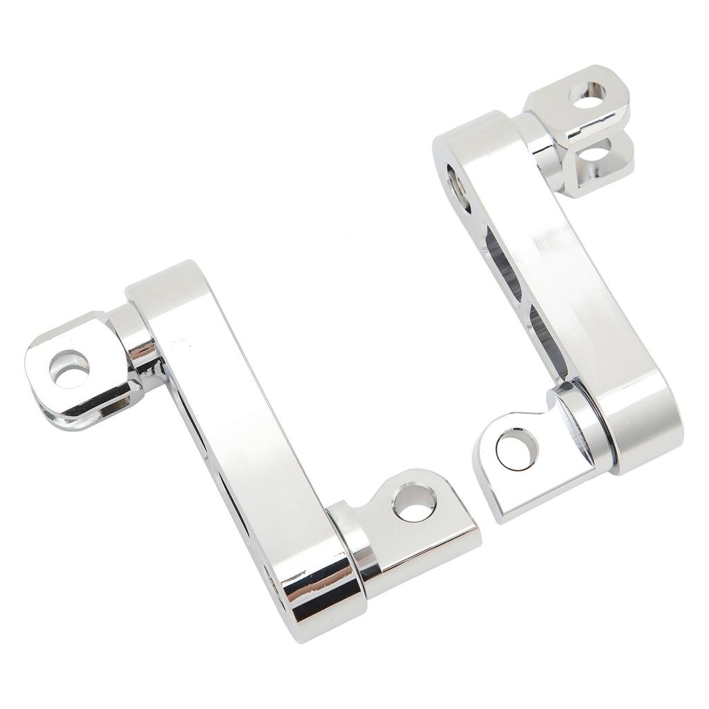 Motorcycle Foot Peg Highway Bracket 360 Degrees  Adjustable Rugged Foot Peg Extension Bracket for Touring Electroplated