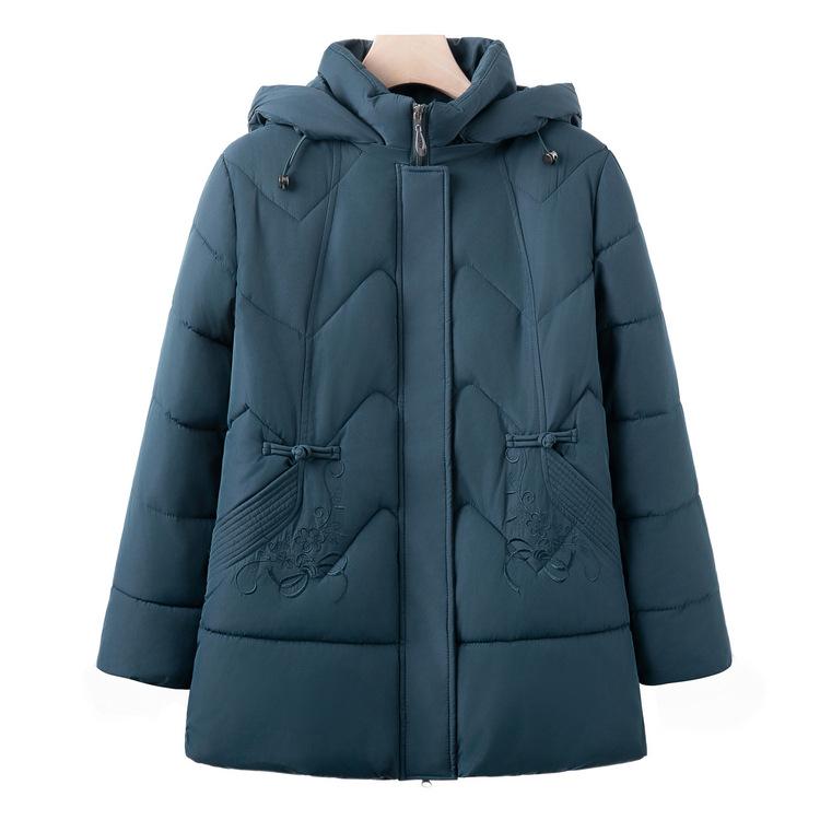 Новая хлопковая куртка для мамы, среднего и пожилого возраста, бабушки, зимняя одежда, большого размера, хлопковая куртка, повседневная куртка, зимняя одежда