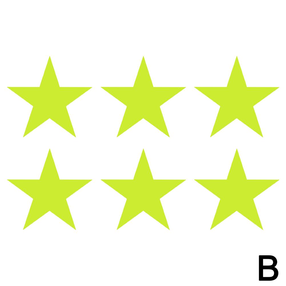 6 шт. пятиконечная звезда наклейка на автомобиль отражающая свет паста наклейка на велосипед пленка мотоцикл ночь Warni I4D5