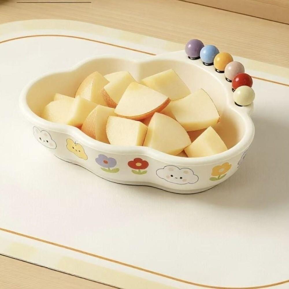 Cloud Shape Fruit Storage Tray Plastic Dessert Salad Bowl Durable Fruit Serving Plate Entryway