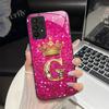 Чехол для Samsung Galaxy A23 5G Модный с начальными буквами Жесткое закаленное стекло Задние крышки для Samsung A 23 Ударопрочный корпус телефона