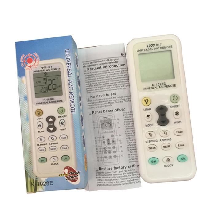 Télécommande Universelle - Contrôleur De Remplacement - LCD - Durable - Facile à utiliser - Confortable