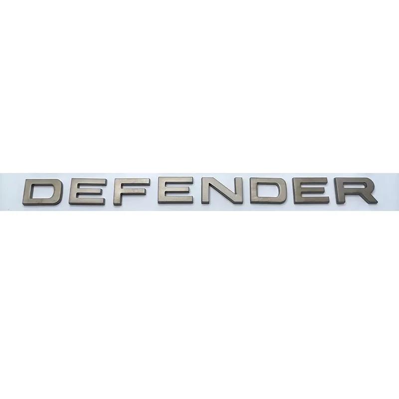 CSU3  1pc 3D ABS car decorative car stickers bright black/Silver Defender back door letter logo badge Accessories