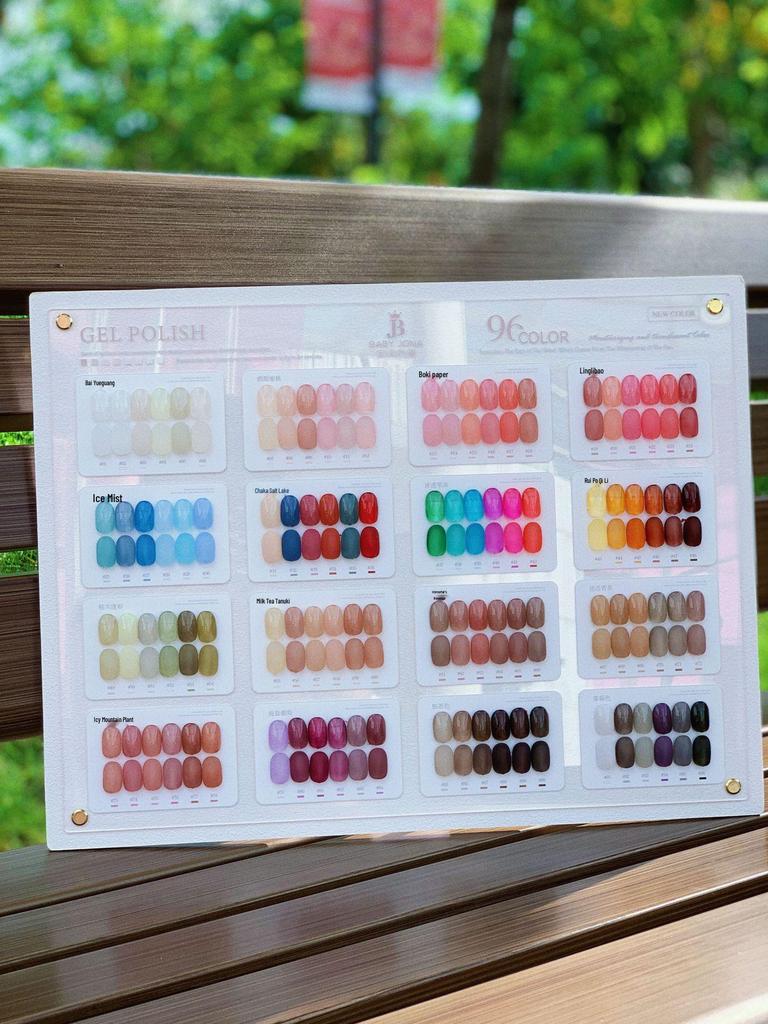 Набор гель-лаков Baby Jona 96 цветов - Полупрозрачный и отбеливающий полупрозрачный гель для ногтей