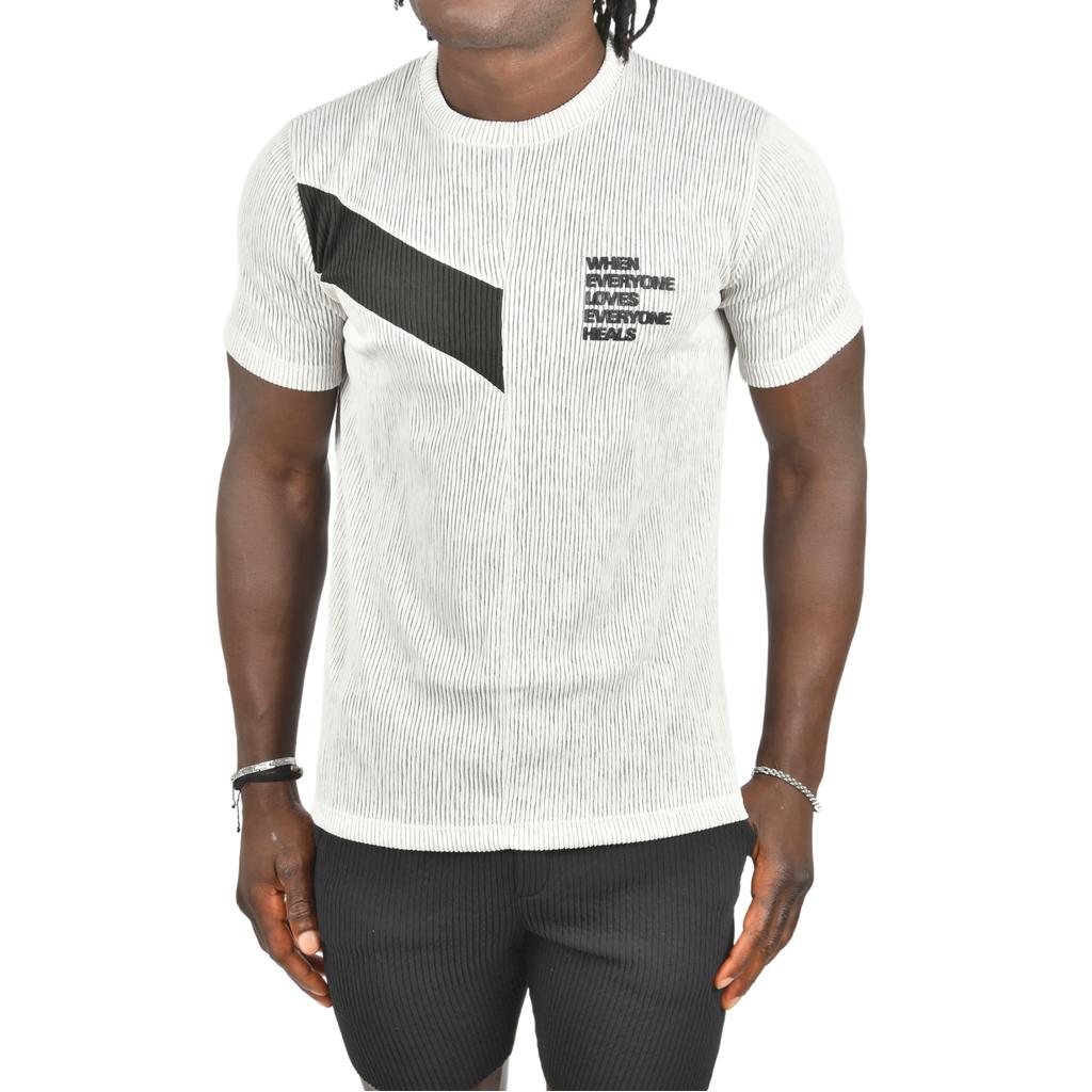 Облегающая трикотажная футболка DeepSEA из лайкры с круглым вырезом 2403230