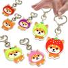 LamPlanning Traveling Mameshiba Acrylic Keychain Charms, Shiba Inu, Mameshiba, Cute Character Mascot, Soothing, Made In Japan (Set of 7)