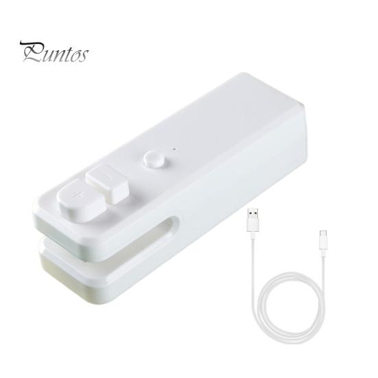 Mini Bag Sealing Machine Food Package Sealer Moisture-proof USB Rechargeable with Cutting Function Freshness-keeping Plastic Bags Snack Bags Sealer