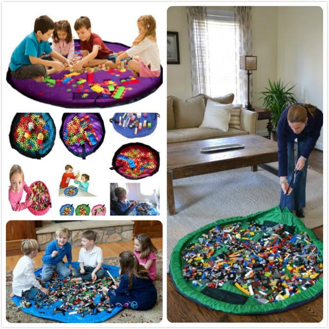 Сумка для хранения игрушек Большая Водонепроницаемая Игровая площадка Подходит для организации путешествий Семья