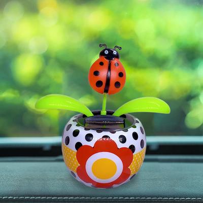 Солнечные ornaments Цветочные Горшки Креативные Пчела Подсолнух Божья Коровка Бабочка Танцующие Украшения Для Стола Окна Салона Автомобиля