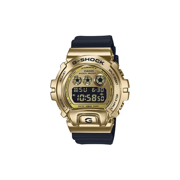 Casio Серия Full Metal Three Eyes Водонепроницаемость 200 метров Кварцевый механизм Стальной ремешок Мужские часы Золотые GM-6900G-9PR