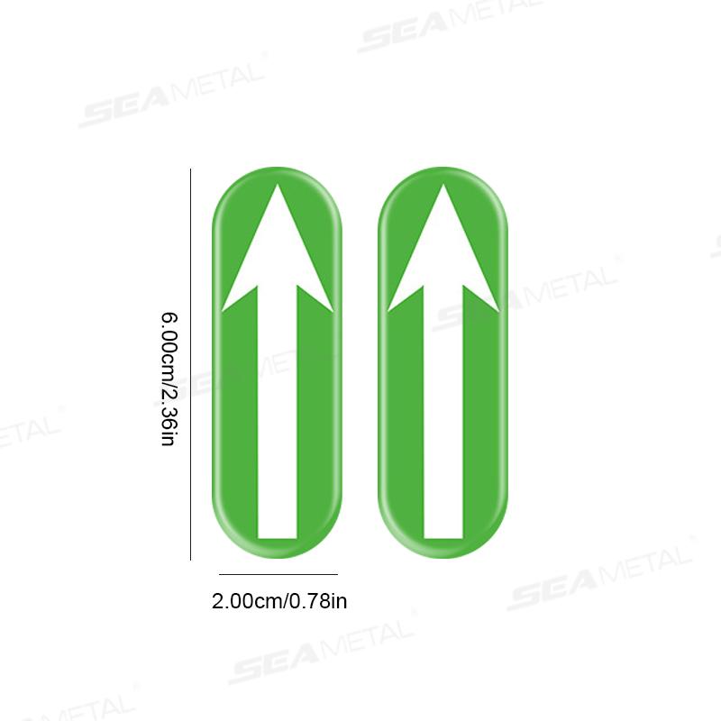 BLALION Luminous Car Spot Marking Stickers Interior Judgment Directional Sign Arrows Label Car Driving Decal Night Warning Sign