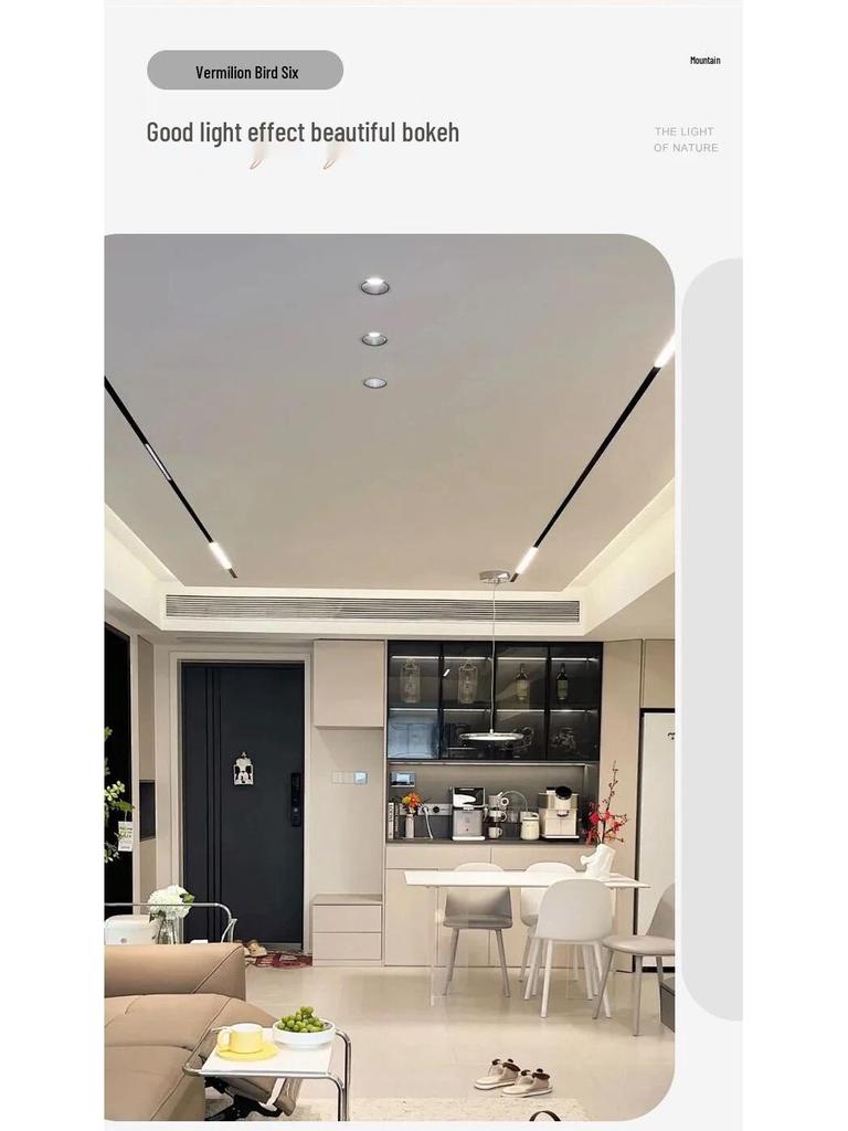 Anti-Glare Recessed LED Downlight: Spotlight & Wall Washer for Living Room Ceilings