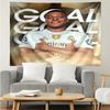 Kylian Mbappé Tapestry for Bedroom Aesthetic Classroom Tapestries Wall Hanging for Living Room Dorm Office,Ideal Creative Gift