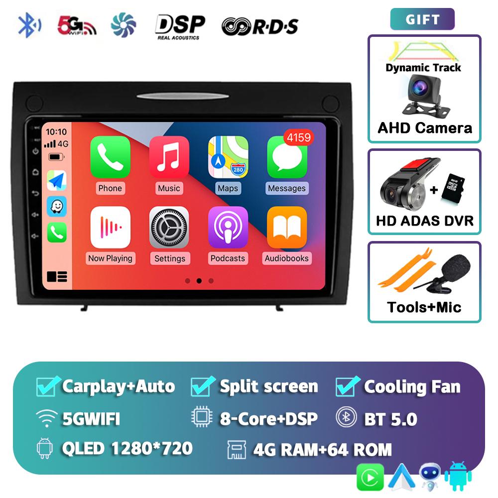 Android 14 автомобильное радио для Mercedes Benz SLK class R171 SLK200 SLK280 SLK300 2000-2011 GPS навигация мультимедийный проигрыватель стерео DSP