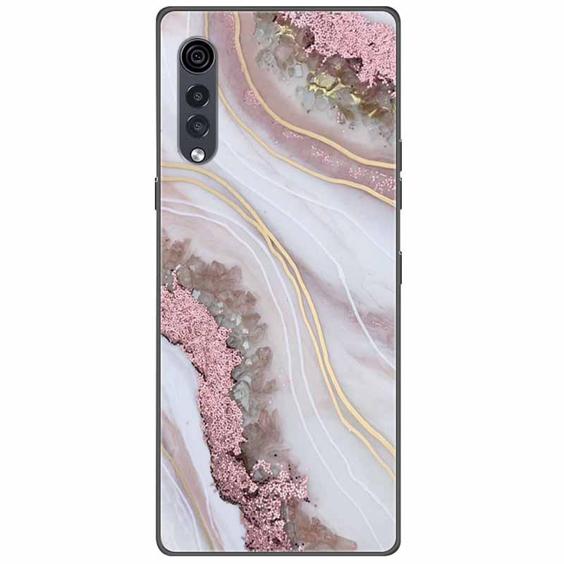 Для LG Velvet Чехол Мягкий Силикон Модный Мраморный ТПУ Funda Coque для LG Velvet 5G 6,8 дюйма Защитный Capa Для LGVelvet Чехлы