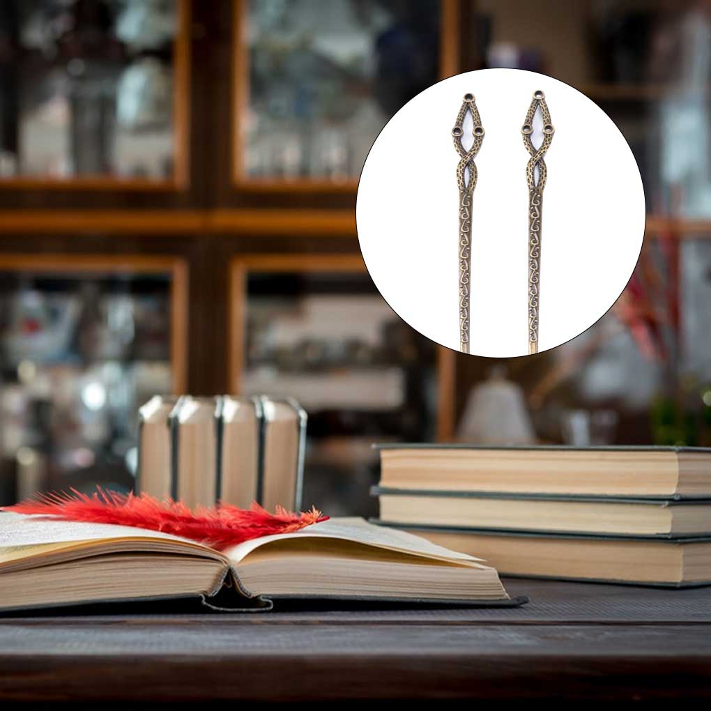 Заколка для волос Цинковый сплав Винтаж Женские аксессуары Закладка Тугая боковая застежка Кисточка Антикварные заколки DIY Девичьи принадлежности Заколка