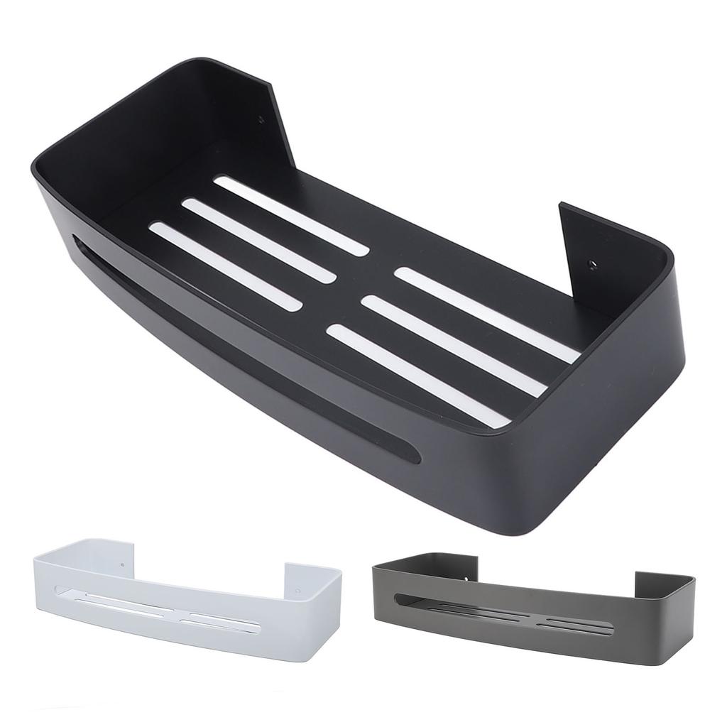 Настенное крепление Полка для ванной комнаты Душевая ванна Однослойная алюминиевая плавающая настенная полка для ванной комнаты