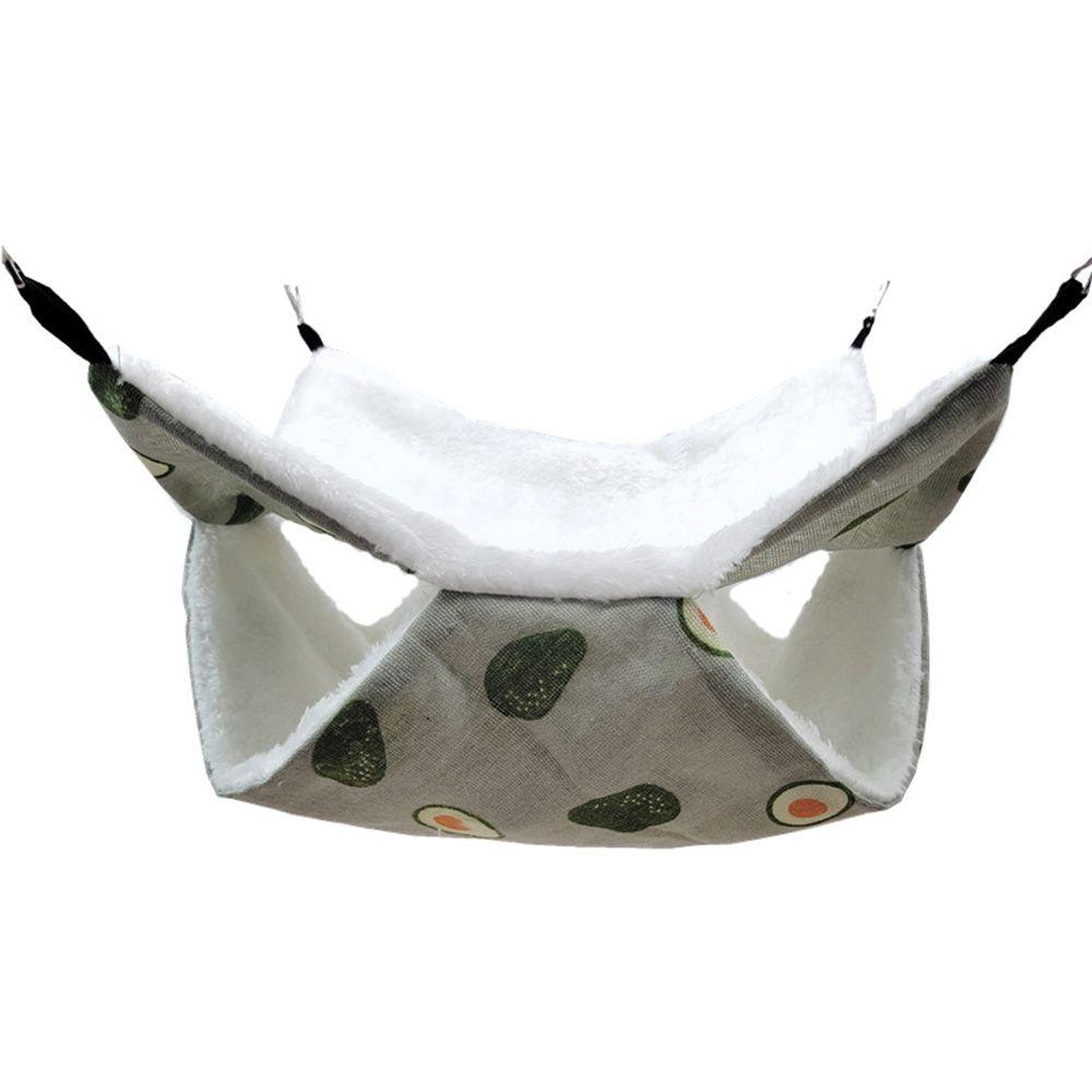 Fashion Plush Double Layer Squirrel Beds Hamster Cage Pet Sleeping Bag Pet Hammock