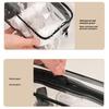 20x13x6cm Travel Toiletry Bag Waterproof PVC Cosmetics Organizer Zipper Storage Bag