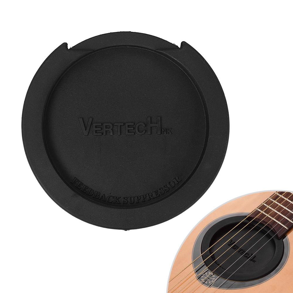 VERTECHnk SM 05 Guitar Soundhole Cover Block Sound Hole Feedback Buffer Black Rubber for EQ Acoustic Folk Guitars