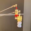 Pearl Lantern Tassel Hair Stick LED Light Glowing Lantern Hairpin Retro   Cheongsam