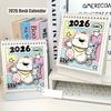 Cartoon Dog 2026 Desk Calendar Memo Notes Monthly Calendar Learning Plan Calendar  Work Scheduling