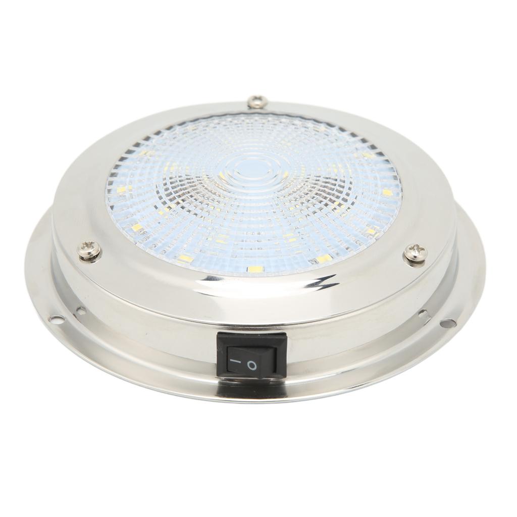 RV Ceiling Dome Light IP65 Waterproof 316 Stainless Steel Housing DC12?24V Marine Courtesy Lamp