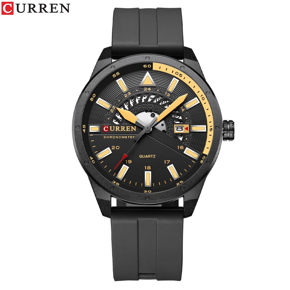 CURREN Men's Waterproof Tape Quartz Watch Business Calendar Men's Watch