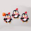 50/100pcs Christmas Lollipop Paper Cards Cartoon Santa Claus Penguin Snowman Kids Candy Gifts Package Wrapping New Year Party