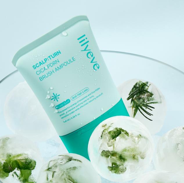 Lilyeve Scalptern Cica PDRN Щетка от выпадения волос Охлаждающая ампула 100 мл