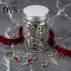 Коробка-сюрприз с украшениями 10/15/20/25/30/35 шт. Банка для женщин, Набор смешанных ожерелий, серег, колец, браслетов, Подарочный набор для леди, Готический, Морская тематика с