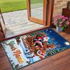 Christmas Custom Name Printed Square Area Rug Soft Non Slip Floor Carpet For Bedroom Holiday Gift