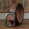 Fashion All-match Genuine Leather Leather Belt Men's Pin Buckle Simple Casual Belt Retro Belt Men's Belt