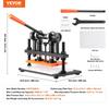 Leather Cutting Machine, 10.2 x 5.9 in Embossing Plate Manual Die Cutter, 0.47 in Pressure Stroke Leather Embossing Machine, Dual Guide Shafts Die Cut
