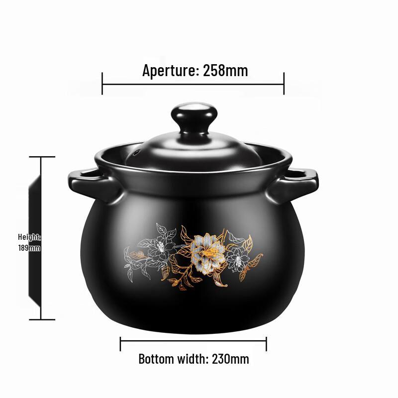 Yalusen Double-Ear Gardenia Ceramic Casserole