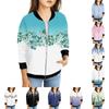 Girls Zip Up Jackets Kids Fall Long Sleeve Sweatshirts Outerwear With Pockets 5-15Years